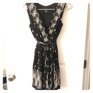 Black patterned dress